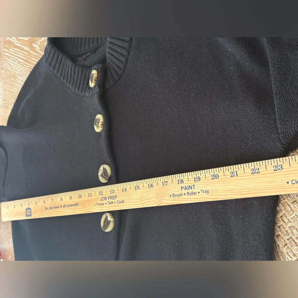 QUINCE 100% Organic Cotton Cropped Cardigan Size Small - Picture 13 of 14